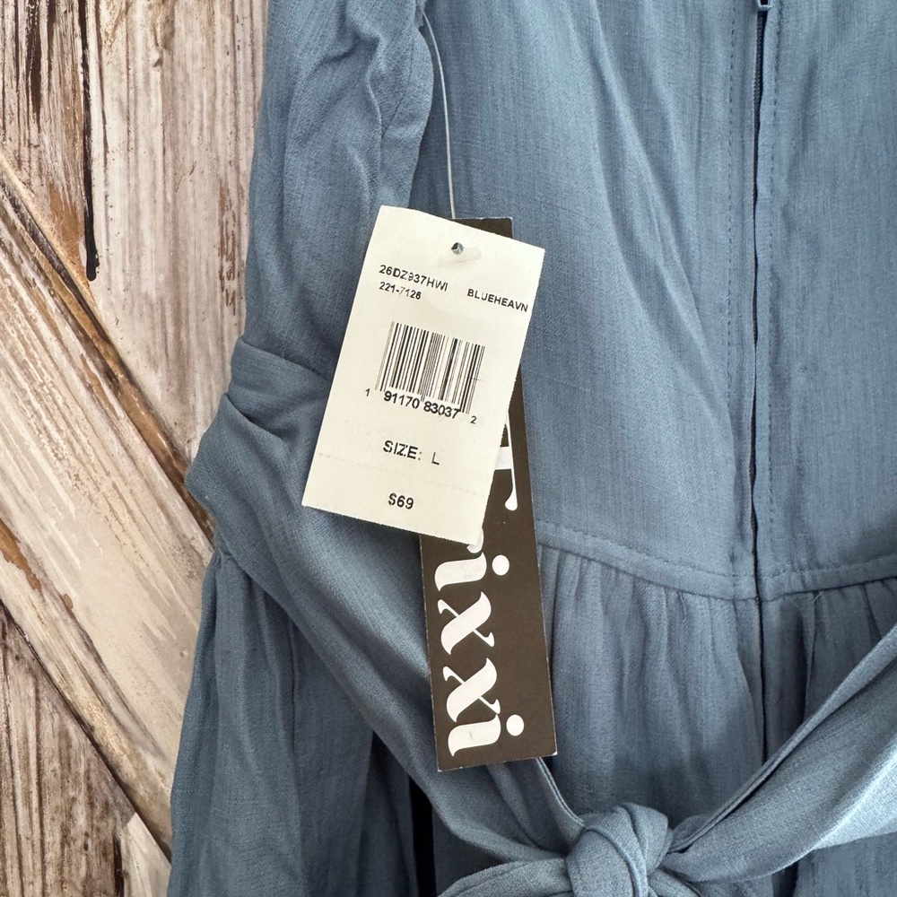 Adorable Blue Tiered Ruffled Sundress, new with tags! - Picture 4 of 5